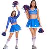 Halloween Cheerleader Costume Set With Polyester Fabric For Cosplay And Themed Events