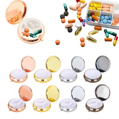 Multifunctional Moisture Proof Pills Box Pills Organizer Metal Medicine Pills Organizer Box Portable Medicine Pills Case