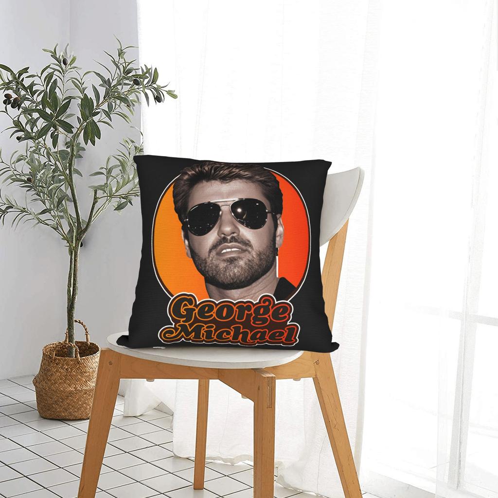 Singer George Michael Pillow Cover Kawaii Pillow Case For Chair Sofa Home Decor Comfy Cushion Cover Birthday Present
