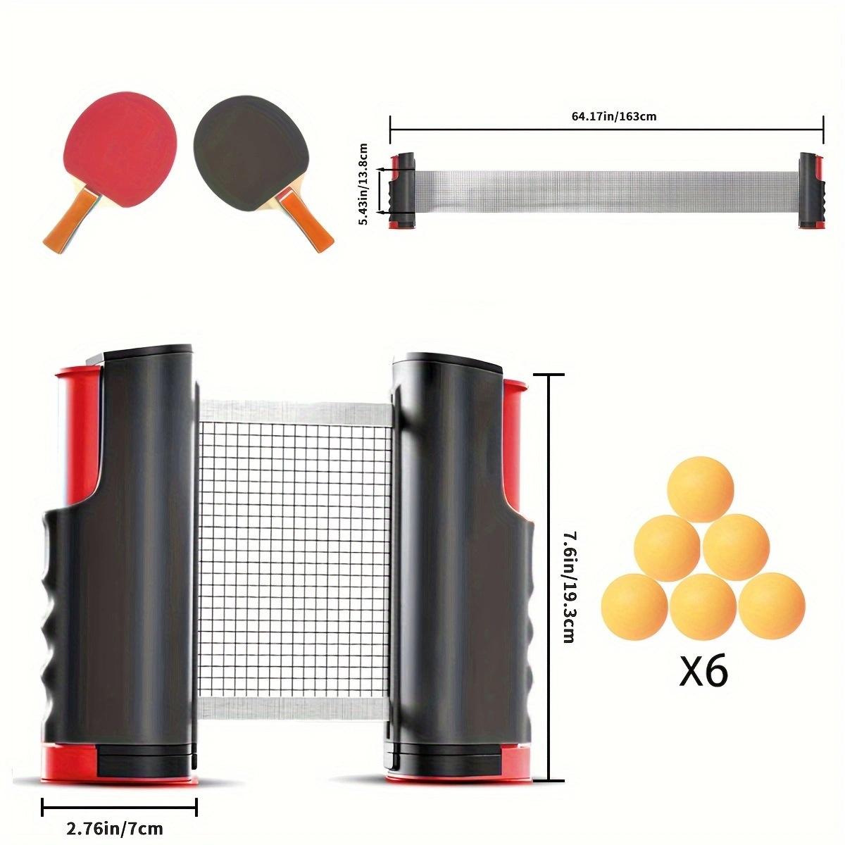 

Table Tennis Balls + Bats + Nets Convenient Freedom Table Tennis Set білий