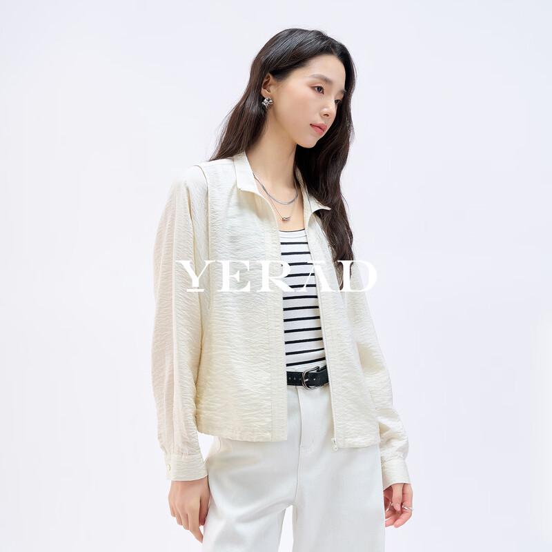 YERAD Women's Elegant Silk Blend Short Jacket
