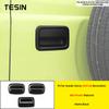 TESIN Car Door Side Rear Tail Door Handle Bowl Trim Cover Fit for Suzuki Jimny 2019-2025 High Brake Light Lamp Cover Accessories
