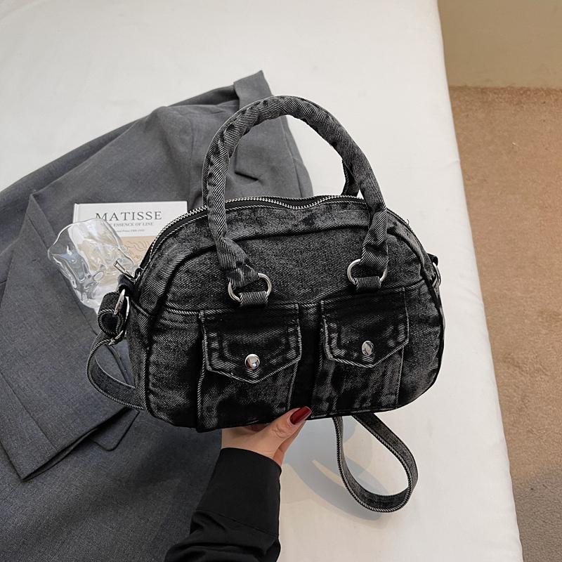 Women's Denim Shoulder Bag Large Capacity Small Square Bag