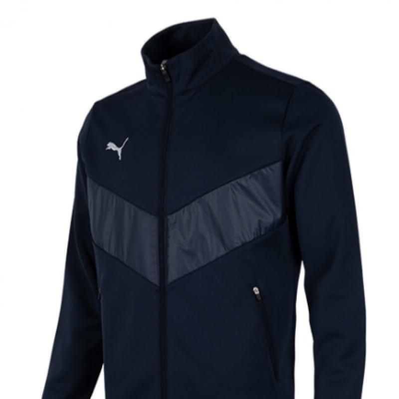 Puma Kk Club Pre Match Brushed Full Zip Up Workout Sweatshirt