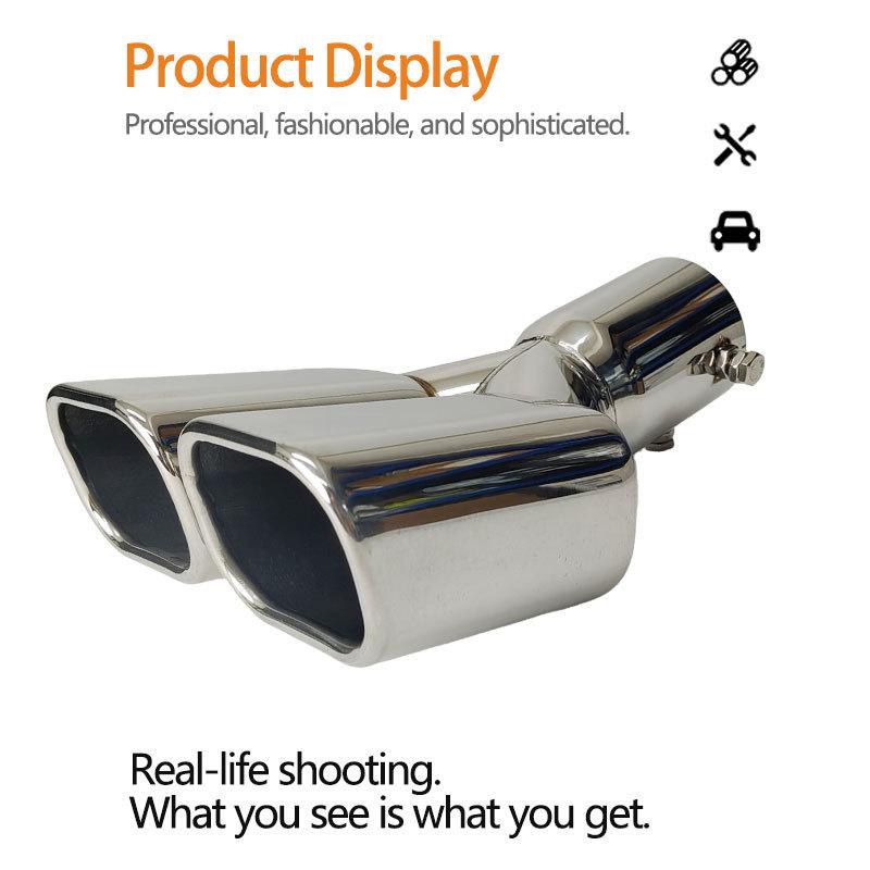 Toyota Alphard 40 Series Dual Outlet Square Exhaust Tip Tailpipe