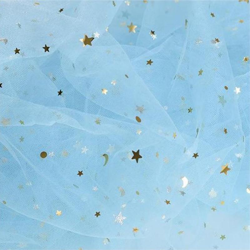 Nail Photos Shooting Props Gauze With Starry Sky Photography Background Tulle Items Fotografia Backdrops Decoration Materials