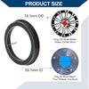 Car Wheel Hub Centric Rings Wheels Center Shaft Shock Absorbing Hubrings Durable Polycarbonate OD 74.1mm To ID 59.1mm 2 Pcs Black