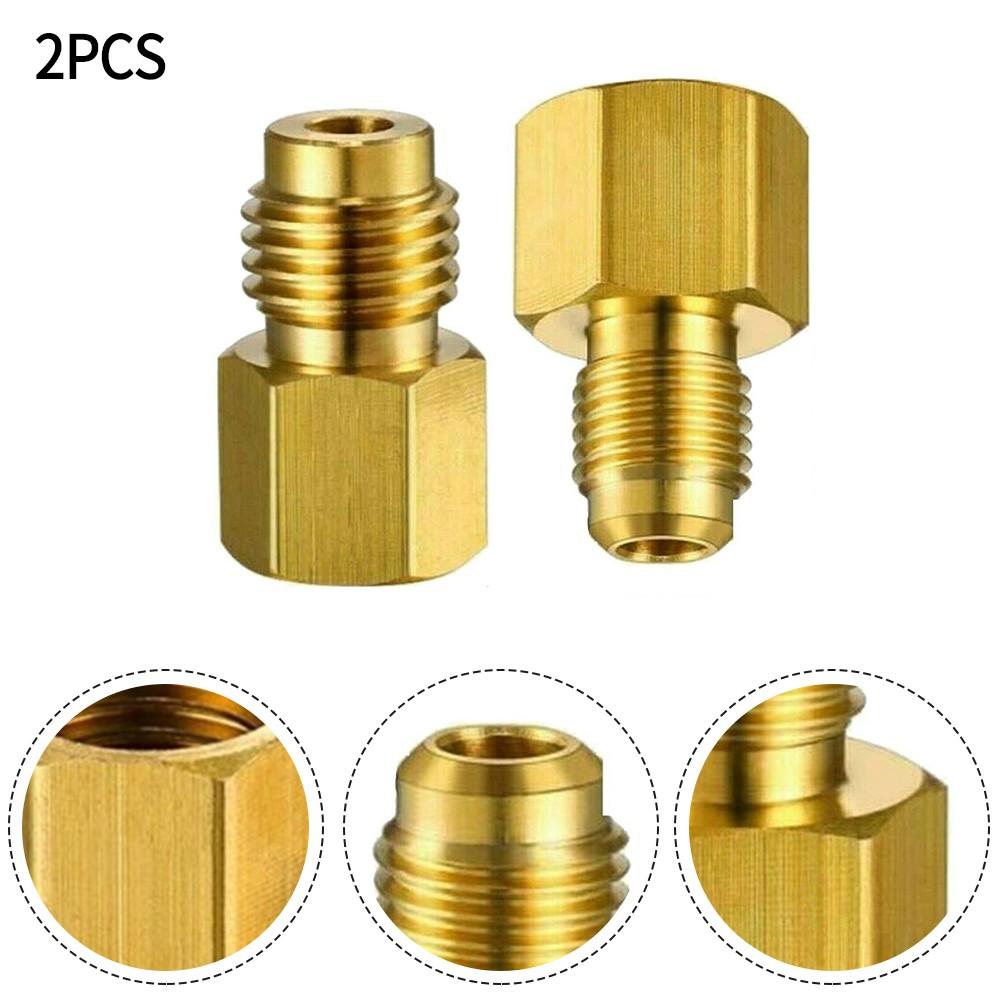 Adapter R410A 1/4 SAE Quick Connector To 1/2 ACME 1/2 ACME To 1/4 SAE Connector