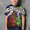 Kids Boys' T Shirt Short Sleeve Dinosaur Graphic Animal Black Children Tops Summer Active Cool Cute School Daily