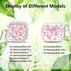 Case For Samsung Galaxy Buds 4Pro 3 FE 2Pro 4 Pro 3Pro 2 Live Clear Earphone Cases Cover With Hook Pink Leopard Print