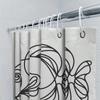Black And White Modern Fish Print Shower Curtain Home Decor Waterproof Bathroom Decoration 3D Printing Window Treatments Custom