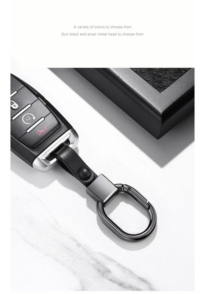 Luxury Zinc Alloy Keychain Pendant - Men's Waist Hanging Ring