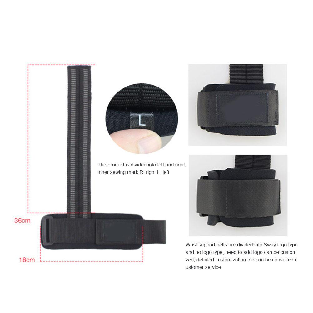 Weight Lifting Straps with Wrist Protector Double Sided Grip Adjustable Gym Straps for Deadlifts