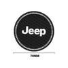 AIN4   2Pcs Silicone Car Cup Mats Anti Noise Coaster Auto Accessories For Jeep Grand Cherokee Wrangler JK Gladiator Compass Renegade