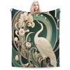 William Morris Bird Blanket Warm Soft Print Plush Throw Blanket For Girls Boys Couch Sofa Bed Flannel Bedspread Bed Cover