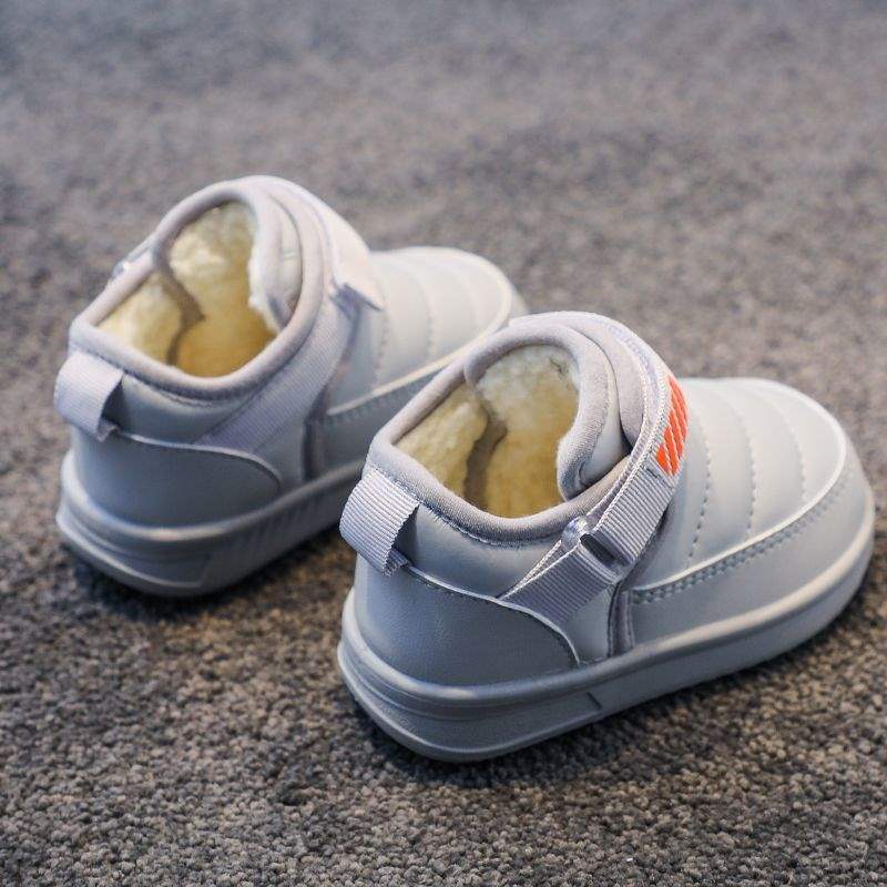 

Детские зимние ботинки, утепленные зимние детские короткие ботинки, детская обувь, зимние водонепроницаемые ботинки для мальчиков и девочек, детская уличная хлопковая обувь 24 yards/inner length 17cm