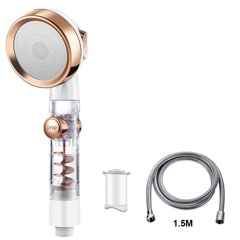 VILOYI Turbocharged Shower Head 3 Modes High Pressure Water Saving Adjustable Handheld Showerhead Massage Filter Rainfall Nozzle