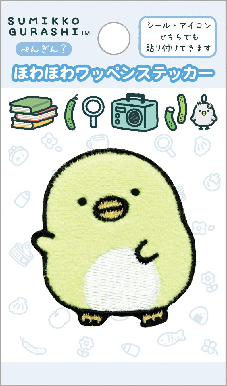 Sumikkogurashi Пушистая наклейка-патч SE71010 San-X Пингвин?