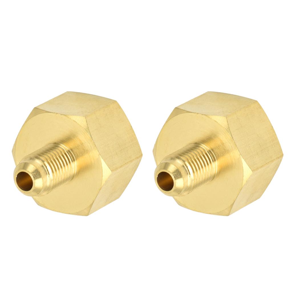 2PCS W21 To 1 4 SAE Refrigerant Charging Adapter Brass HVAC Converter Connector for R32 R134a R407a R404a R422a R422d