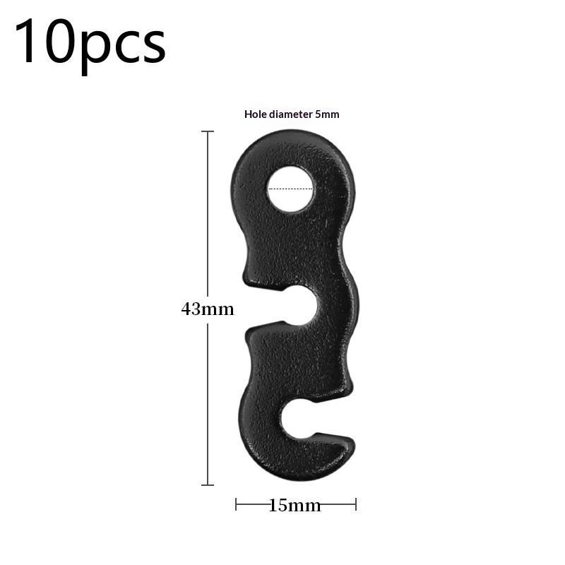 10Pcs Adjustable Tent Rope Buckle Aluminum Wind Cord Buckle Sturdy Rope Buckle For Outdoor Camping Tents Accessories