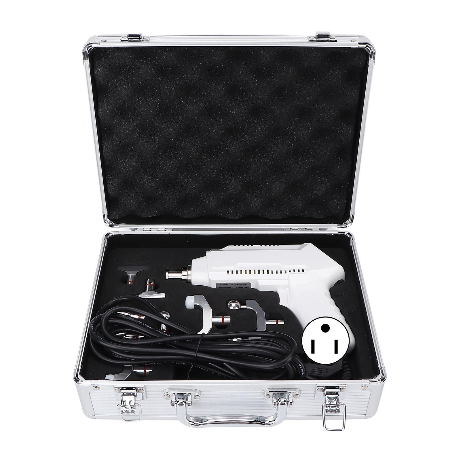 

Электрический позвоночник Хиропрактик 9 передач Регулируемый импульсный массажный пистолет Инструмент для хиропрактической коррекции US Plug