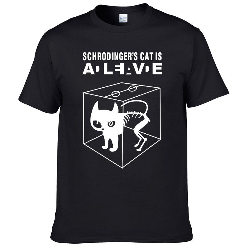 2024 Summer Cotton Schrodinger's Cat Printed Short Sleeves Men T Shirt Casual Tees The Big Bang Theory Mens T-shirt #247