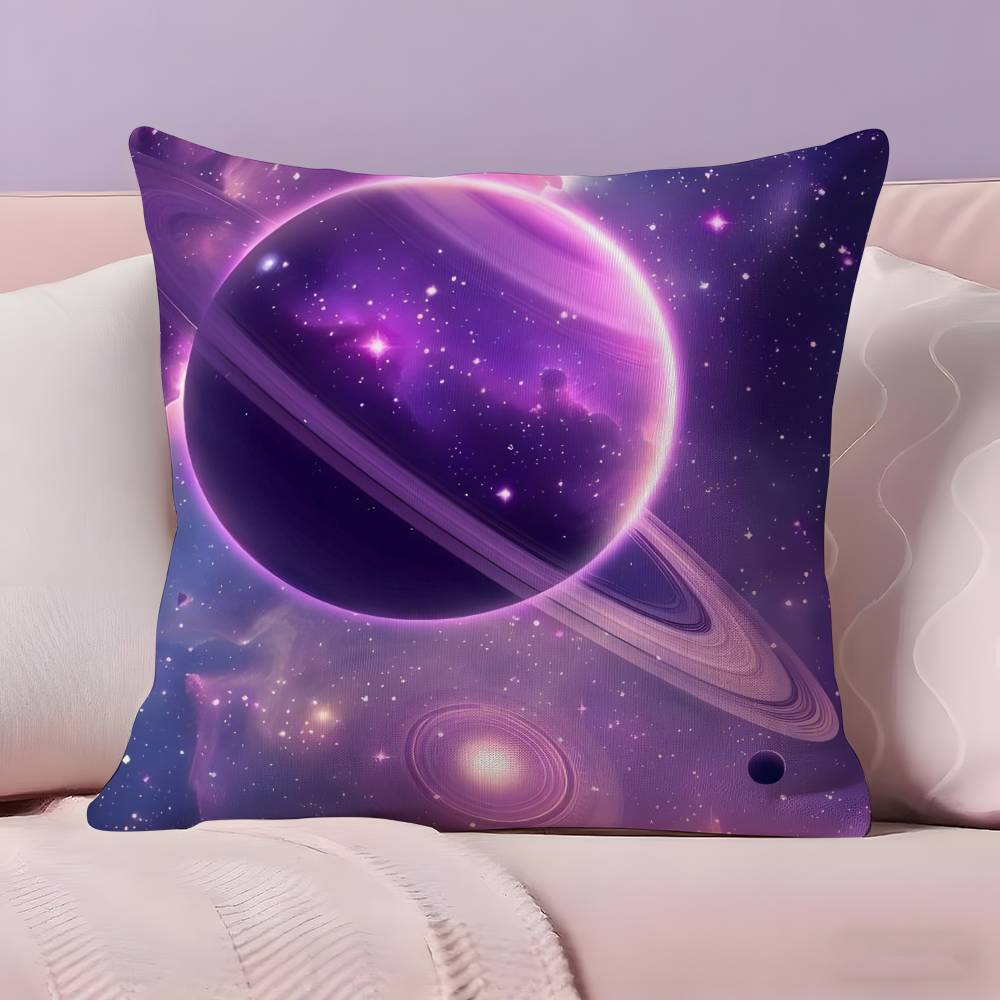 Space Starry Sky Art Pillow Case  Ultra Soft Skin Friendly Fabric Cloud Like Comfort & Concealed Zipper
