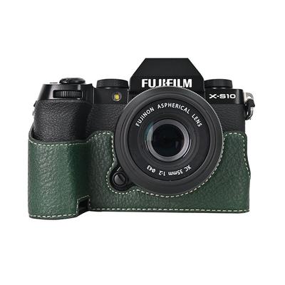 PU Leather Camera Half Case for Fujifilm Fuji XS10 XS20 XT30 XT30II XT20 XT10 XT5 X100VI XM5 Battery Opening Magnetic Cover