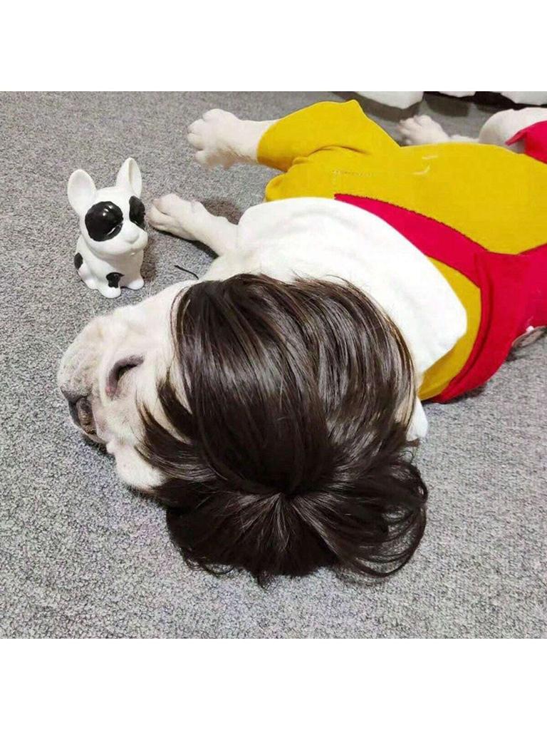 1pc Funny Dog Cat Cosplay Wig,Pet Wigs for Halloween, Christmas, Parties, Festivals, Dog Wigs for Small Medium and Large Dogs