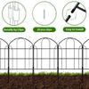10Pcs Decorative Garden Fence Border 13x24Inch Iron Wire Panel Border Fencing Animal Barrier for Outdoor Yard and Patio