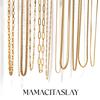MamacitaSlay Water Wave Chain Snake Chain Women's Stainless Steel Necklace Bracelets Belly Chain Various Styles Jewelry