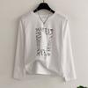Honey J GadalT LeTTering Long Sleeve T shirT