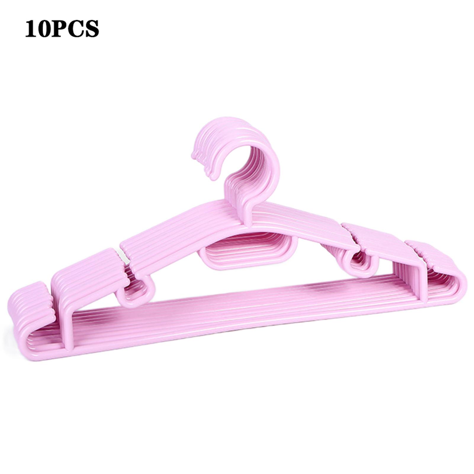 

10PCS Coat Hangers High Quality Material For Living Room 10pcs рожевий