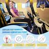 Removable Pad Plane Leg Rest Adjustable Strap Leg Comfort Mat Airplane Foot Hammock  Outdoor
