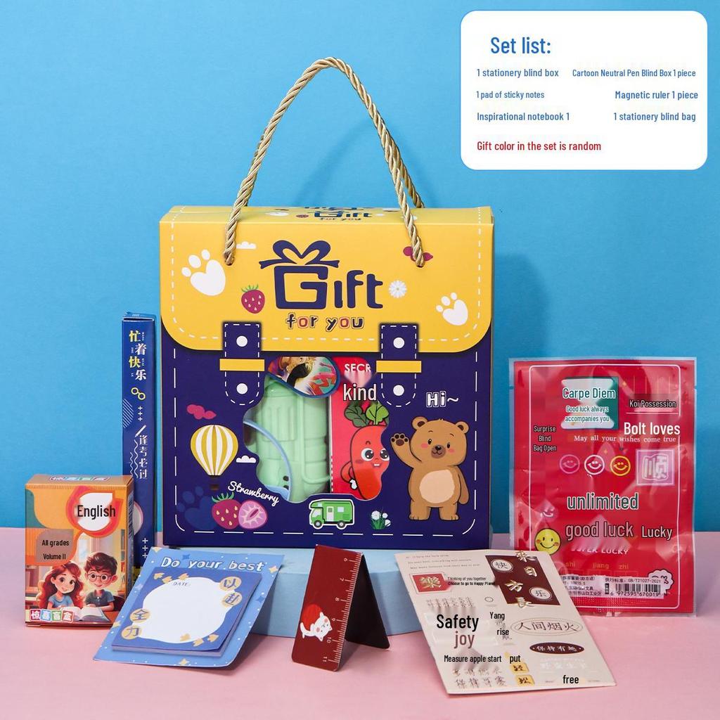Back-to-School Gift Box: Ideal for Boys & Girls, Birthday Favors, Sharing Gifts, Rewards, Kindergarten & Primary School Students