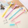 Back To School Season 10pcs 0.5mm Cartoon Unicorn Neutral Pen Creative Study Stationery Exam Black Water-based Pen Cute