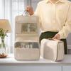 Trendy Minimalist Girly Makeup Bag: Large Capacity, Portable, Foldable with Hook for Business Trips & Travel