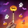 Halloween Led Glow Wands With Cartoon Designs Flashing Lights For Kids Trick Or Treat Halloween Party Favors