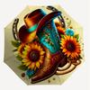 1 Stück Cowboy-Stiefel-Regenschirm - 8 Rippen verstärkt, tragbar, faltbar, Reise, geeignet für alle Jahreszeiten, tägliche Nutzung im Freien, ist eine ideale Wahl -F404