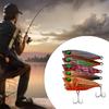 5 Pcs Floating Lures Popper Baits Fishing Artificial Hard Baits Popper Wobbler