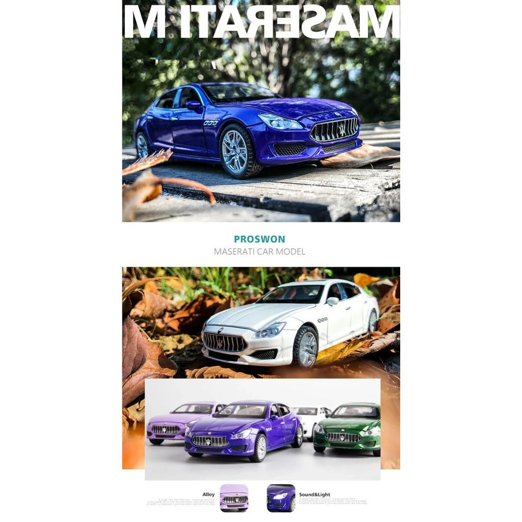 Modellino Auto in Lega Maserati Quattroporte Coupé 1/32 Giocattolo in Metallo pressofuso Modello Auto Simulazione Suono Luci Collezione Regalo