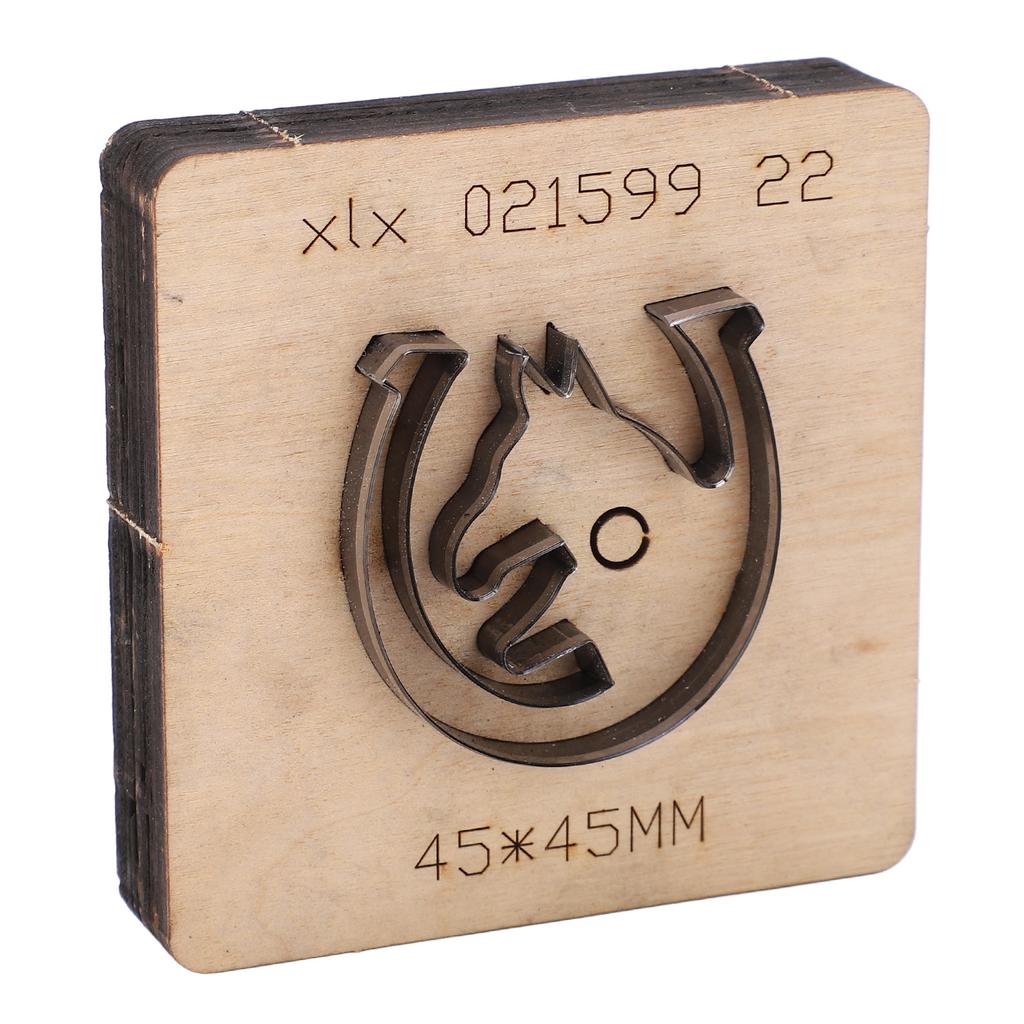 Leather Punching Die Wolf Shaped Alloy Steel and Birch High Density Punching Tool for Rubber