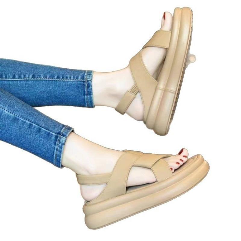 Sandal Casual Thick-soled Sponge Beach Women's Shoes