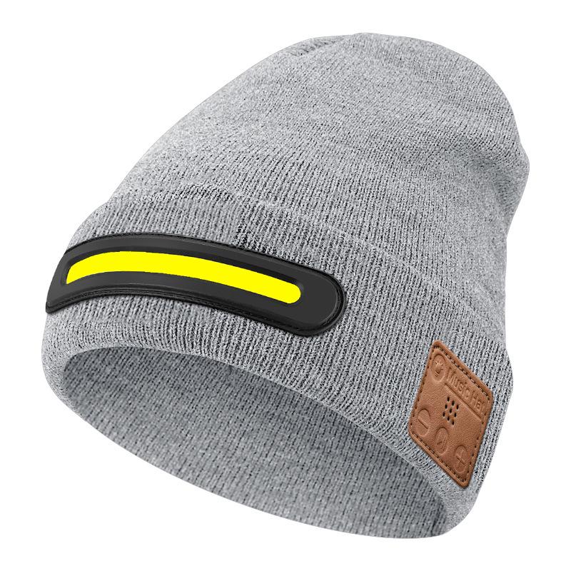 Svítící LED Bluetooth hudební klobouk s bezdrátovými sluchátky