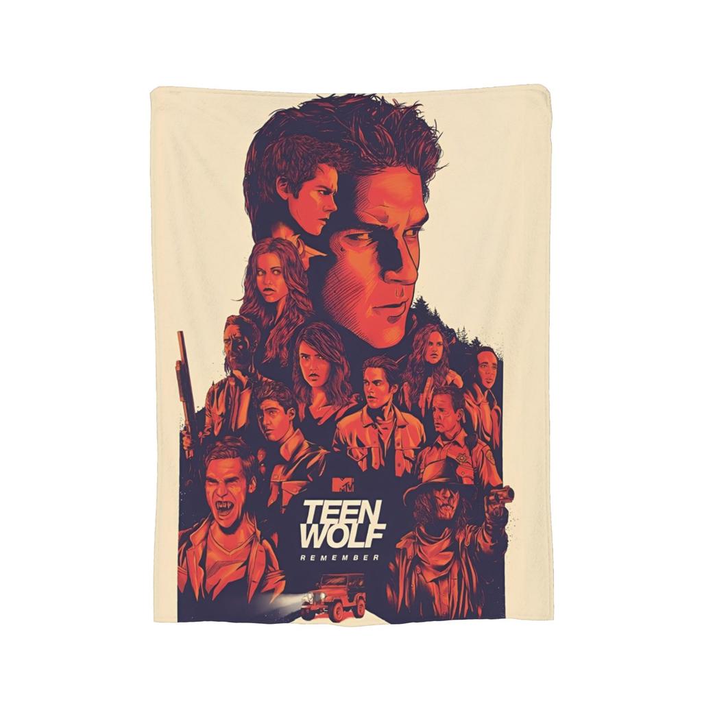 Teen Wolf  Blanket Coral Fleece Plush Movies Super Warm Throw Blanket for Airplane Travel Bedroom Quilt