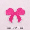 Pink Cartoon Embroidery Patch Iron On Patches For Clothing Flower Letters Patches On Clothes Sewing Fusible Patch Applique Decor
