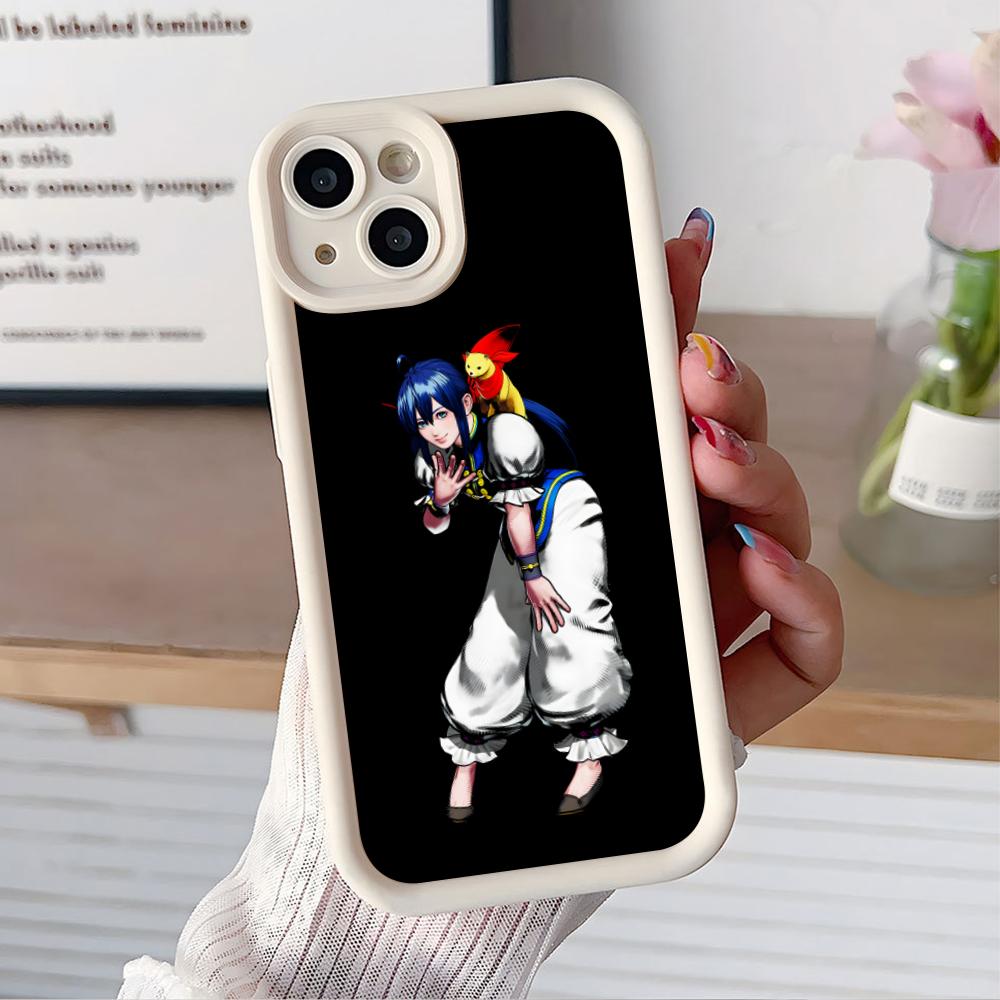 Fatal Fury Hotaru Futaba Phone Case for iPhone 17 16 15 14 13 12 11 Air Pro Max Plus Thicken TPU Colorful Cover Cover Luxury
