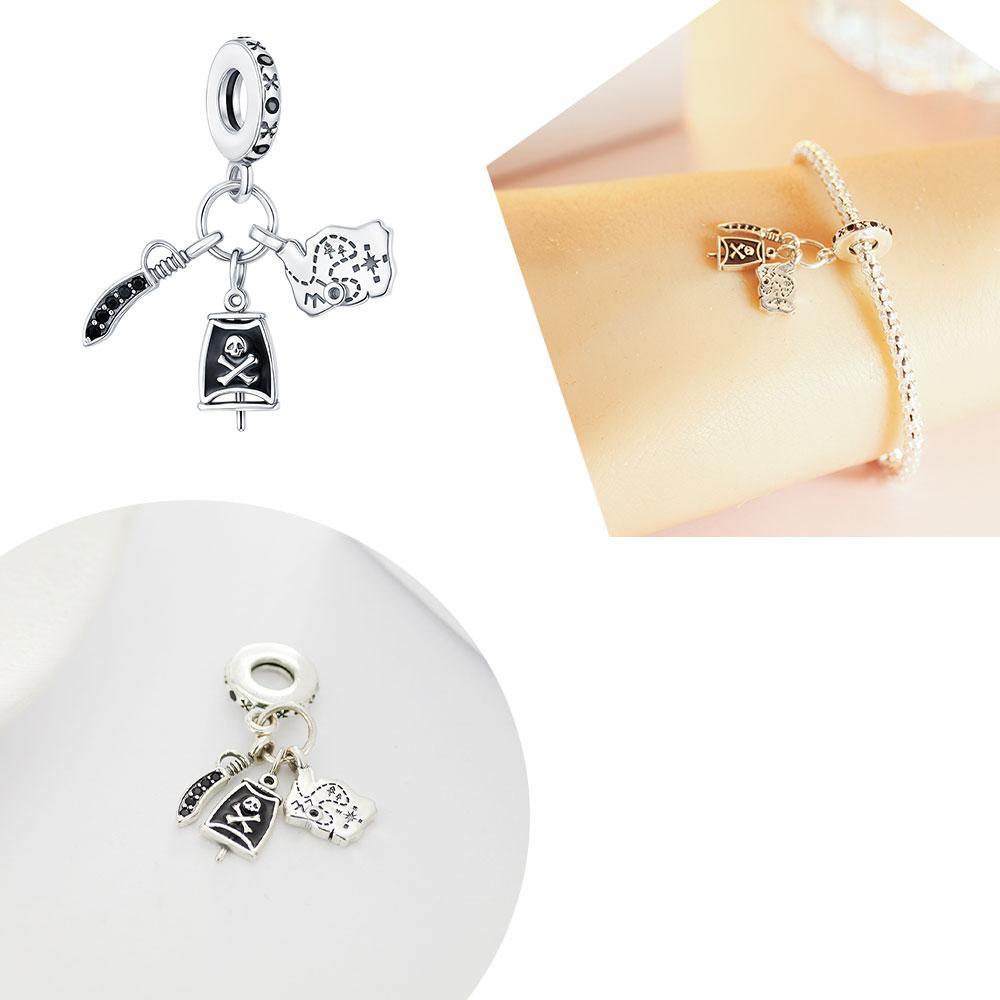 Creative Original Pirates Of The Caribbean Charm Fit Bracelet Diy Women'S Fashion Pendant Jewelrymother'S Day Gifts