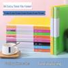 A4 Multi-layer Transparent Document Organizer with Insert Pages: Plastic Contract Classification Folder for Office Use