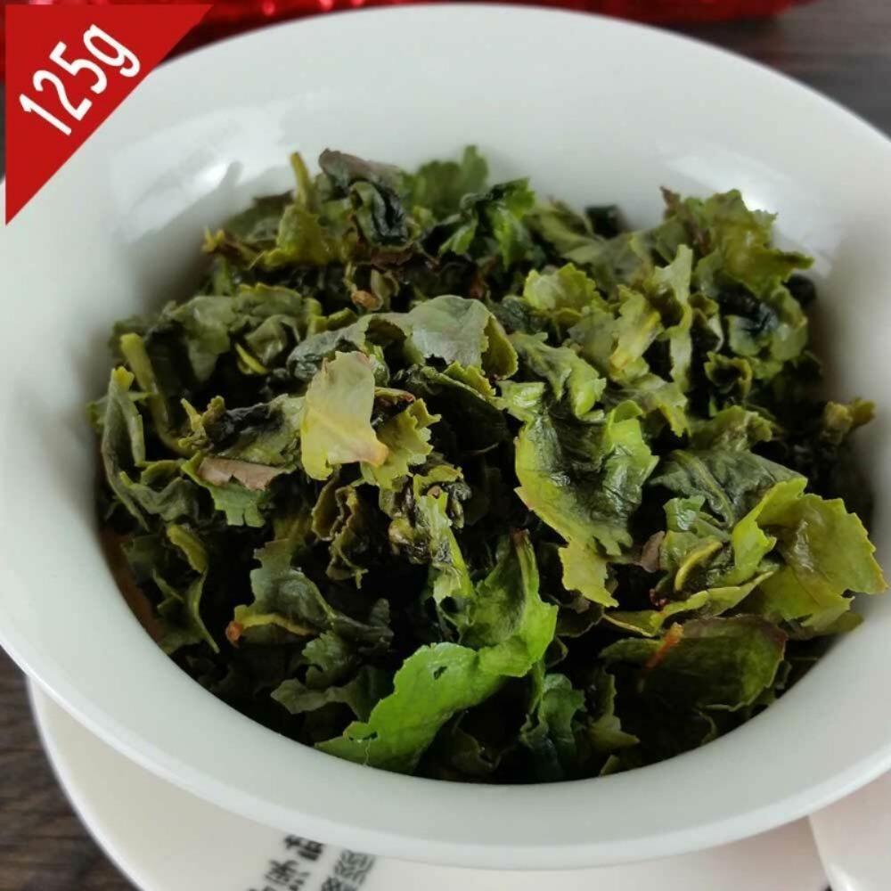 CIFbuy Tè Oolong Tie Guan Yin Primaverile 125g Foglie Sfuse Confezione Sottovuoto 18 Mesi Fujian Cina Non Aromatizzato